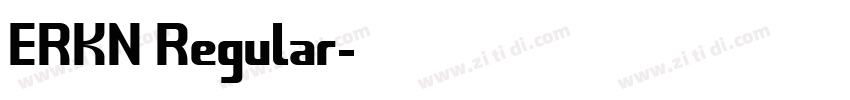 ERKN Regular字体转换